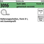 Din 301 Halterungsschelle St. D1 32 X 20 -w1 Verzinkt, 50 Stk