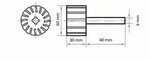 Lukas - Rotor-schleifbandk&ouml;rper Stzy Zylindrisch 60 X 30 Mm Schaft 6 Mm
