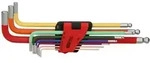 Ks Tools Kugelkopf-innensechskant-winkelstiftschl&uuml;ssel-satz, Extra Lang, 9-tlg, Zoll