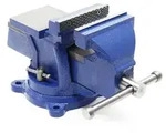 Wiltec Schraubstock Heavy Duty 100 Mm Klemmbacke, Spannwerkzeug Mit Amboss F&uuml;r