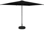 Garten-schirm Mit Fu&szlig; 200 X 300 Cm Polyester Rechtwinklig Vidaxl