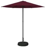 Garten-schirm Mit Fu&szlig; 230 X 230 Cm Polyester Rechtwinklig Vidaxl