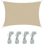 Mobili Rebecca - Rebecca Mobili Sonnensegel Sonnenschirm Garten Beige Rechteckig