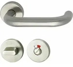 Marchesi - Dr&uuml;ckergarnitur Harmonie - Auf Rosette Wc, 38 - 45, Edelstahl, Rot...