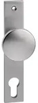 Edi - Schlosskasten-knopf 1317/7020 Fest Aluminium F1 / Naturfarbig Vierkant 8 Mm