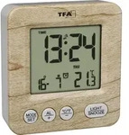 Tfa Dostmann 60.2567.08 Funk Wecker Holz, Braun Alarmzeiten 1