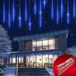 Monzana&reg; Lichterkette Meteorschauer 480 Led Au&szlig;en Wetterfest 10 R&ouml;hre Je 50...