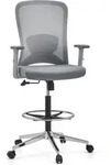 Arbeitsstuhl / Counterstuhl Top Work 44 W Sitz Stoff / R&uuml;cken Netz Grau Hjh Office