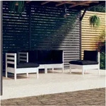 6-tlg. Garten-lounge-set Mit Kissen Kiefer Massivholz - Vidaxl