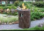 Elementi Gasfeuerstelle "tambora" In Basalt-optik, Braun, 48 X 50 X 70 Cm (l X B X H)