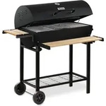 Holzkohle Grillwagen Premium Holzkohlegrillwagen Fahrbar, Inkl. Thermometer,...