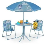 Camping Kindersitzgruppe, Motiv Tiere, Kindersitzgarnitur Mit Sonnenschirm,