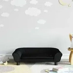 Kindersofa Schwarz 70x45x26 Cm Samt - Vidaxl