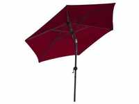 Spetebo - Sonnenschirm rund mit Kurbel 200 cm - bordeaux - Sonnenschutz Schirm...