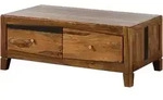 Couchtisch Sheesham 115x60x45 Dunkelbraun Lackiert Ancona 202