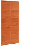 Scheunent&uuml;r Wachsbraun 100 X 208 Cm Massives Kiefernholz Vidaxl