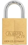 Abus - Zylindervorhangschloss 75/30 Gl.-7341 Schlossk&ouml;rperbreite 30 Mm Messing