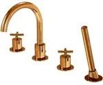 Steinberg 250 - Badewannenarmatur F&uuml;r Wannenrand, 4-loch-montage, Rotgold 250 2400