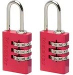 Master Lock Vorh&auml;ngeschloss Programmierbares Farbe Aluminium 20mm - 2 St&uuml;ck