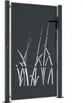Gartentor Anthrazit 105x155 Cm Stahl Gras-design Vidaxl