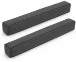 2er Set Zugluftstopper F&uuml;r T&uuml;ren 130cm Levante, Dunkelgrau