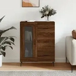 Sideboard Braun Eichen-optik 69,5x34x90 Cm Holzwerkstoff Vidaxl