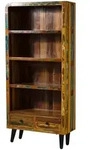 Regal Altholz 90x35x180 Mehrfarbig Lackiert Sixties 107