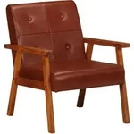Sessel Braun Echtleder Vidaxl