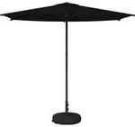 Garten-schirm Mit Fu&szlig; 270 X 270 Cm Polyester Rechtwinklig Vidaxl