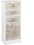 Beistellschrank 38x28x86 Cm Massivholz Paulownia Vidaxl