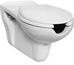 Creavit - Behindertengerecht Barrierefrei Extra Lang H&auml;nge Wc + Deckel