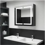 Led-spiegelschrank F&uuml;rs Bad 80x12,2x68 Cm Vidaxl