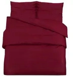Bettw&auml;sche-set Bordeauxrot 200x200 Cm Baumwolle Vidaxl