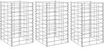 Vidaxl Gabion Raised Beds 3 Pcs 30x30x50 Cm Iron