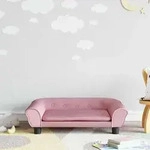 Vidaxl Kids Sofa Pink 70x45x26 Cm Velvet