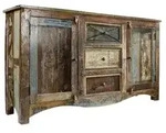 Sideboard Altholz 150x38x85 Mehrfarbig Lackiert Nature Of Spirit 05