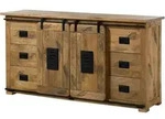 Sideboard Mango 170x45x90 Natur Lackiert Railway 193
