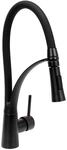 Sp&uuml;ltischarmatur, K&uuml;chenarmatur Flexible Noir, Schwarz 43 Cm