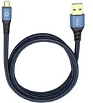 Oehlbach - Usb-kabel Usb 2.0 Usb-a Stecker, Usb-micro-b Stecker 0.50 M Blau