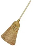 Floraworld Reisstrohbesen 4-naht Mit Stiel 135 Cm