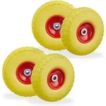 4 X Sackkarrenrad, Pannensichere Vollgummireifen, 4.1/3.5-4, 16 Mm Achse, Bis...