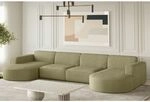 Wohnlandschaft U-form Sofa Palma Xl In Stoff Scala Kiwi