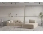 Sofa Set 2-teilig Sezlong Und Sofa 2-sitzer Celes Premium Stoff Opera Velvet...