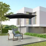 Sekey Aluminum Sonnenschirm 3 X 2 M Rechteckiger Marktschirm Mit Kurbel - F&uuml;r