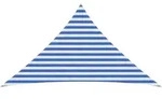 Vidaxl Sunshade Sail Blue And White 2.5 X 2.5 X 3.5 M Hdpe