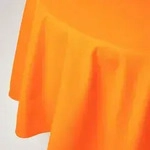 Homescapes - Tischdecke Aus 100% Baumwolle, 180 Cm Rund, Orange