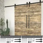 Vidaxl - Schiebet&uuml;r-beschlags&auml;tze 2 Stk. 200 Cm Stahl Schwarz