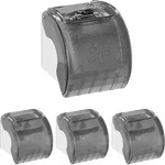 4 X Toilettenpapierhalter Mit Ablage & Abdeckung, Kunststoff Klopapierhalter...