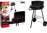 Bbq - Grillwagen Schwarz Mit R&auml;der Gartengrill Holzkohlegrill Standgrill...