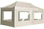 Profi-partyzelt Faltbar Mit W&auml;nden Aluminium 6&times;3m Creme Vidaxl